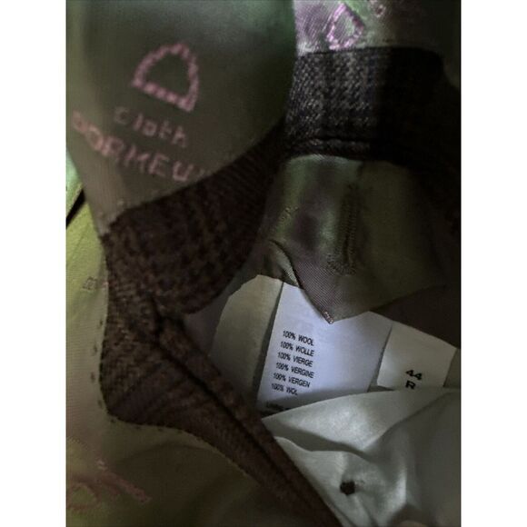 Dormeuil Amadeus Blazer Mens 44R Brown Plaid Wool England Acadamia Business - Picture 5 of 6